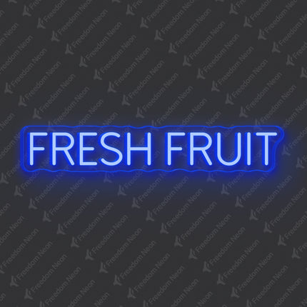 Blue Fresh Fruit Neon Sign