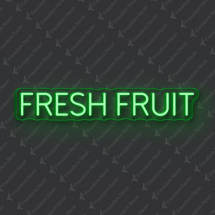 Green Fresh Fruit Neon Sign