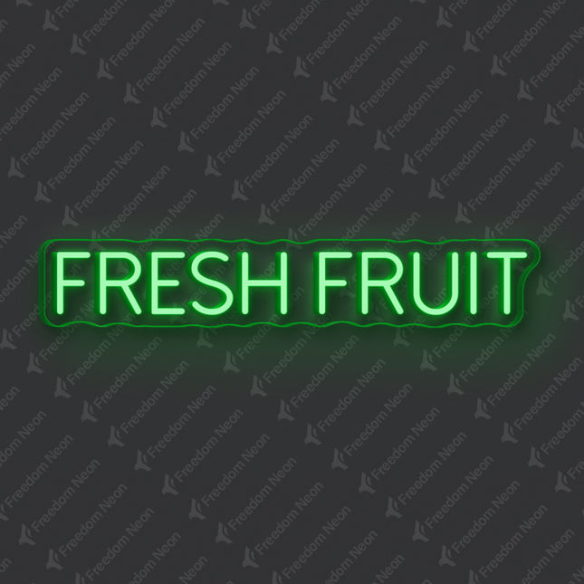 Green Fresh Fruit Neon Sign
