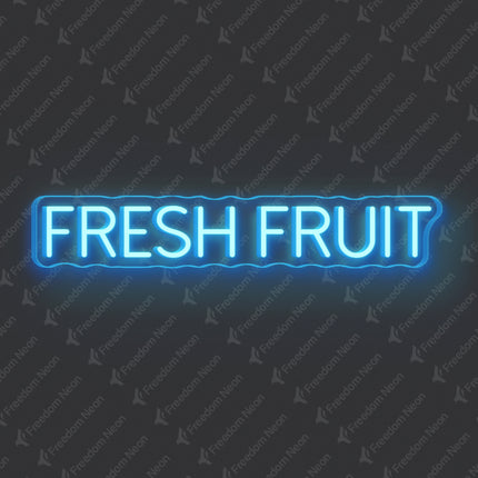 Ice Blue Fresh Fruit Neon Sign