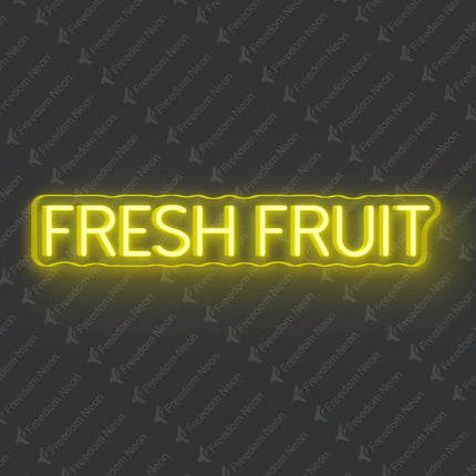 Lemon Yellow Fresh Fruit Neon Sign