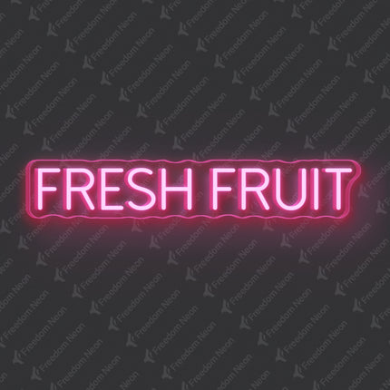 Light Pink Fresh Fruit Neon Sign