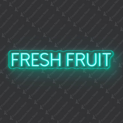 Mint Green Fresh Fruit Neon Sign