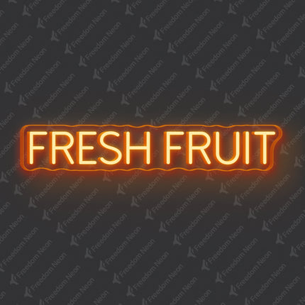 Orange Fresh Fruit Neon Sign