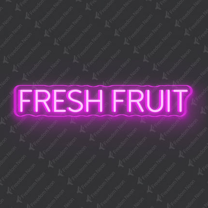 Pink Fresh Fruit Neon Sign