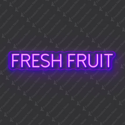 Purple Fresh Fruit Neon Sign