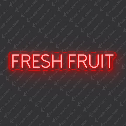 Red Fresh Fruit Neon Sign