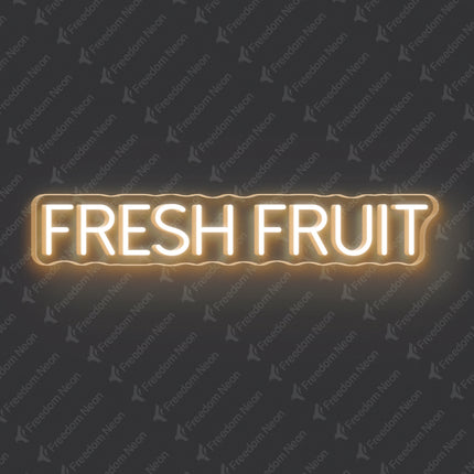 Warm White Fresh Fruit Neon Sign