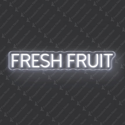 White Fresh Fruit Neon Sign