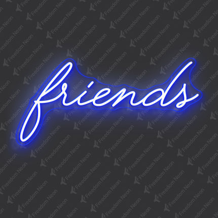 Blue Friends Neon Sign