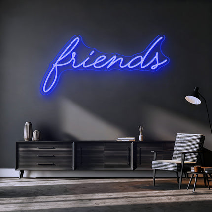 Blue Friends Neon Sign