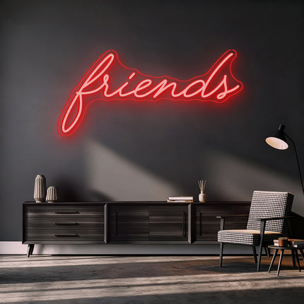 Red Friends Neon Sign