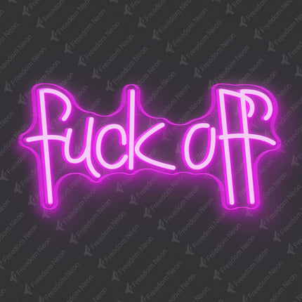 Pink Fuck Off Neon Sign