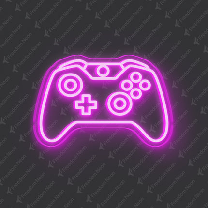 Pink Game Controller Neon Sign
