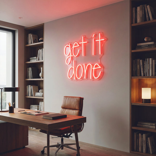 Red Get It Done Neon Sign