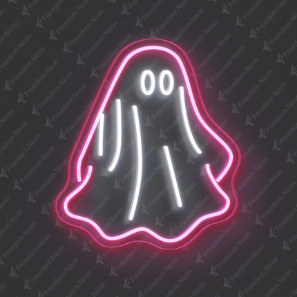 Light Pink Ghost Neon Sign