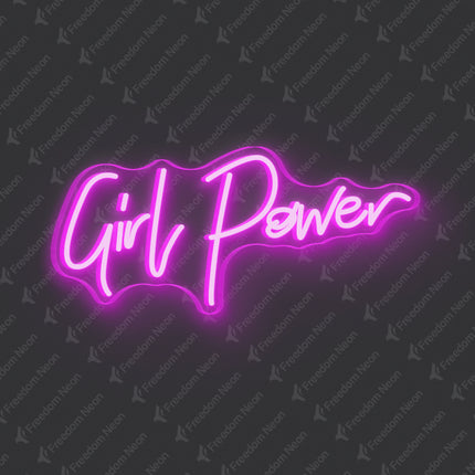 Pink Girl Power Neon Sign