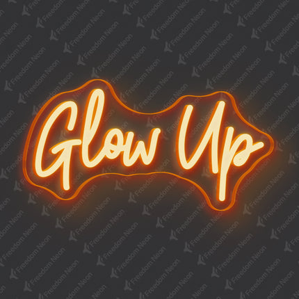 Orange Glow Up Neon Sign