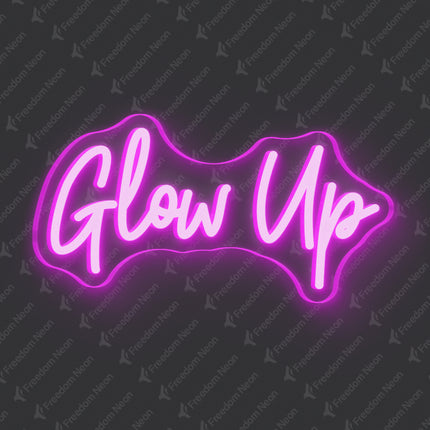 Pink Glow Up Neon Sign