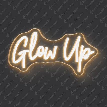 Warm White Glow Up Neon Sign
