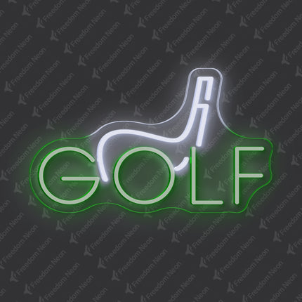 GOLF Letter & White Club Neon Sign