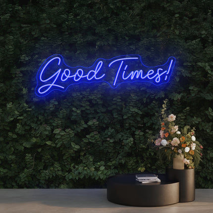 Blue Good Times Neon Sign