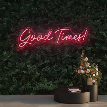 Light Pink Good Times Neon Sign