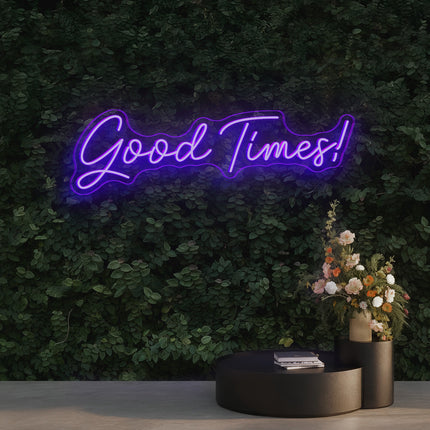 Purple Good Times Neon Sign