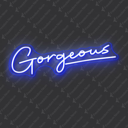 Blue Gorgeous Neon Sign