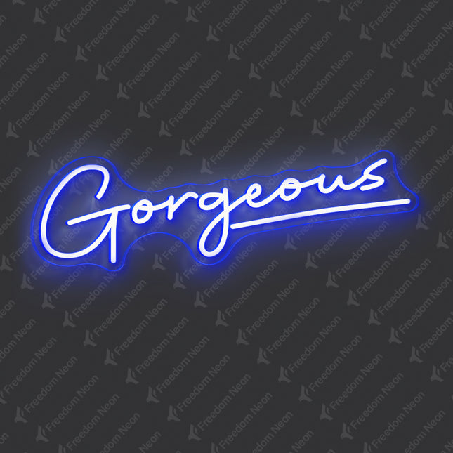 Blue Gorgeous Neon Sign
