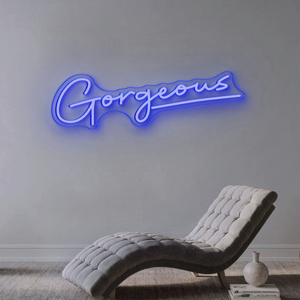 Blue Gorgeous Neon Sign