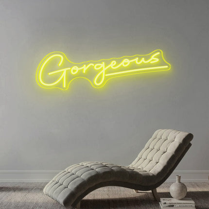 Lemon Yellow Gorgeous Neon Sign
