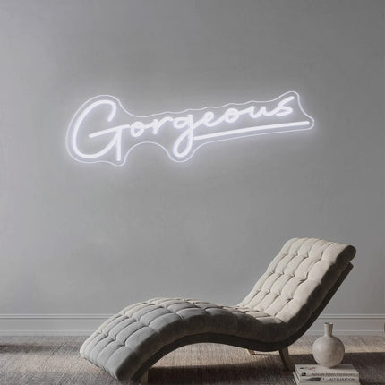 White Gorgeous Neon Sign