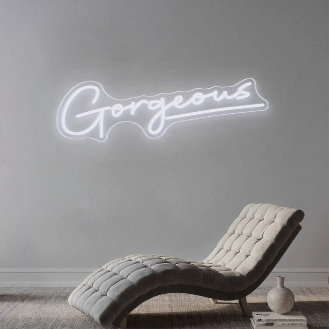 White Gorgeous Neon Sign