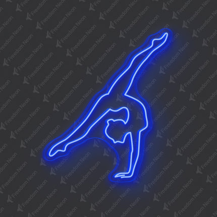 Blue Gymnastics Neon Sig