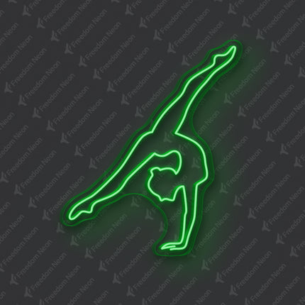Green Gymnastics Neon Sign