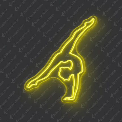 Lemon Yellow Gymnastics Neon Sign