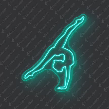 Mint Green Gymnastics Neon Sign
