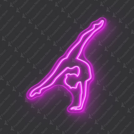 Pink Gymnastics Neon Sign
