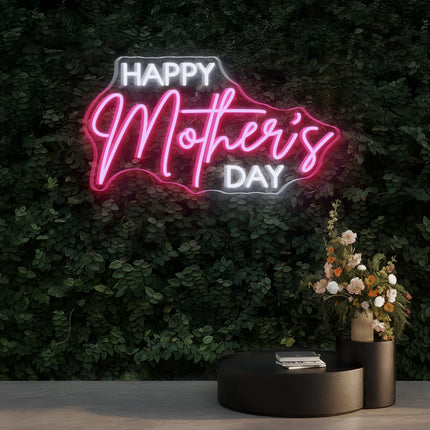 Light Pink Happy Mother's Day Neon Sign