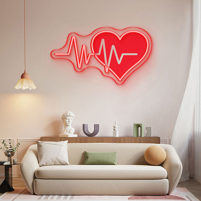Heartbeat Life Line Neon Sign