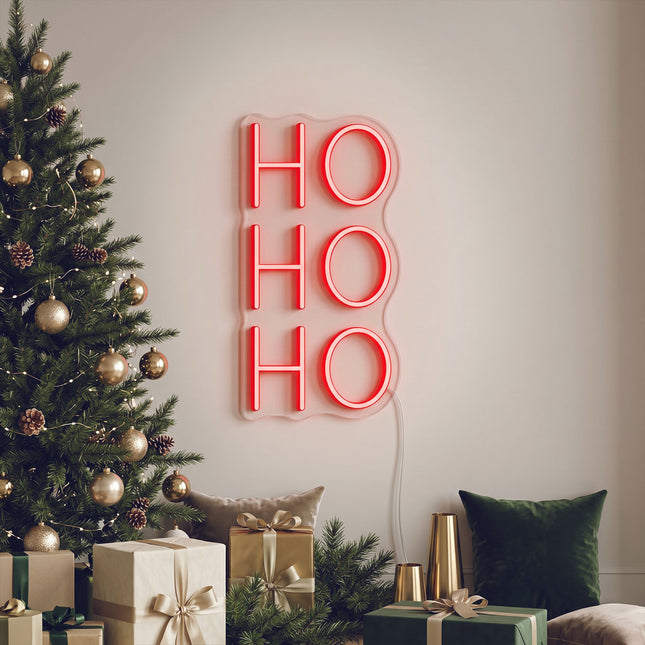 Red Ho Ho Ho Neon Sign