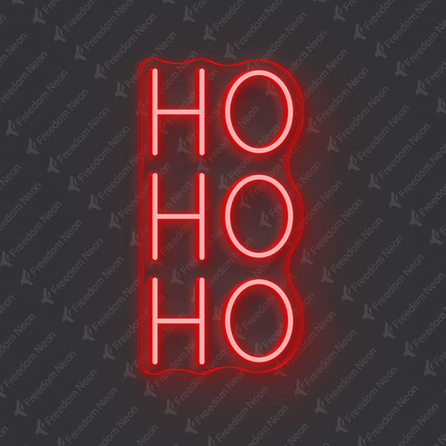 Red Ho Ho Ho Neon Sign