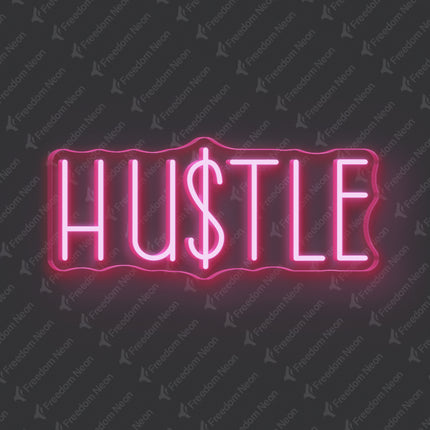 Light Pink Hustle Neon Sign