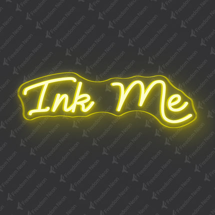 Lemon Yellow Ink Me Neon Sign