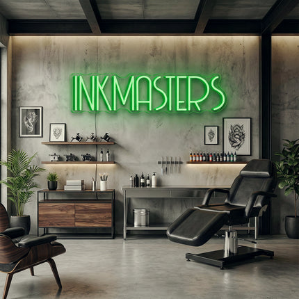Green INKMASTERS Neon Sign