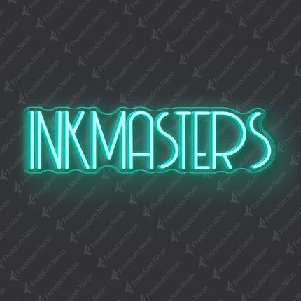 Mint Green INKMASTERS Neon Sign