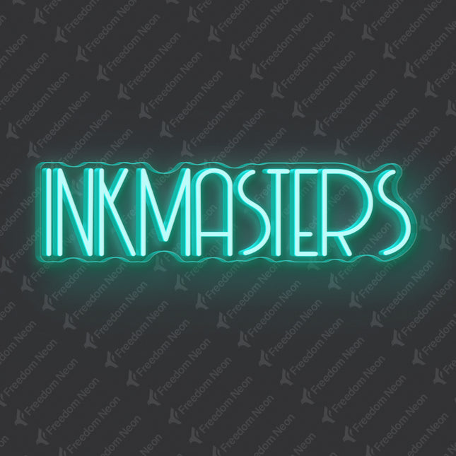 Mint Green INKMASTERS Neon Sign