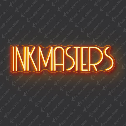Orange INKMASTERS Neon Sign