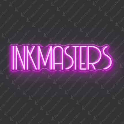 Pink INKMASTERS Neon Sign